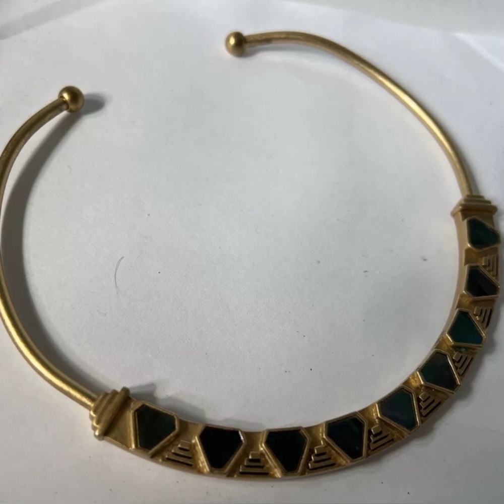 Madewell seastone Iridescent shell collar necklace